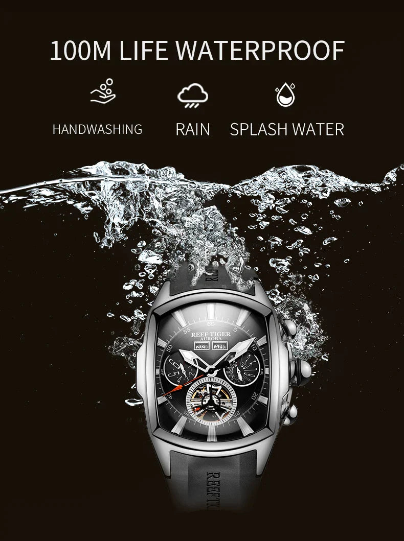 Sapphire Wave Luxury Tourbillon Flagship Timepiece Watch