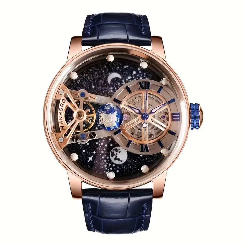 Astral Voyager Gold Skeleton Tourbillon Watch